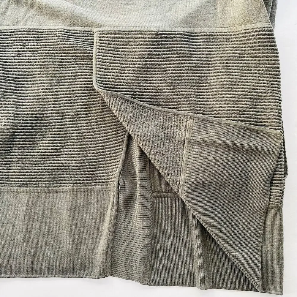 Lululemon Sit In Lotus Wrap Grey Sage Green Size L/XL Merino Wool Cardigan $148 - Picture 5 of 10